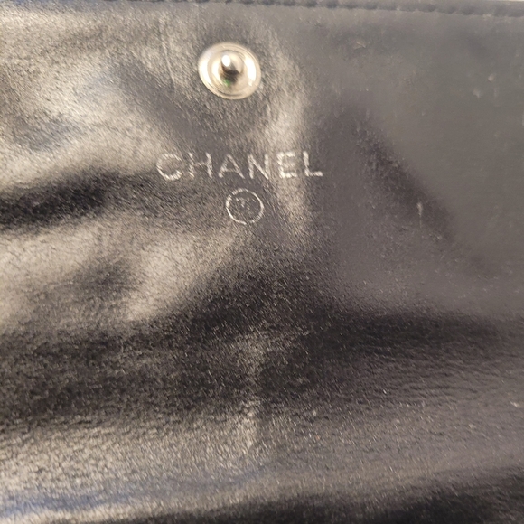 Chanel Lambskin Leather Black Long Wallet - Picture 4 of 4